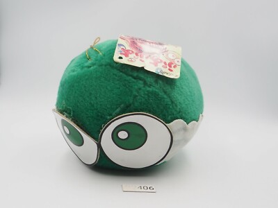 Puyo Puyo Compile B2406 Green Puyo Ball Suction SEGA 1994 Plush 6'' Doll Japan