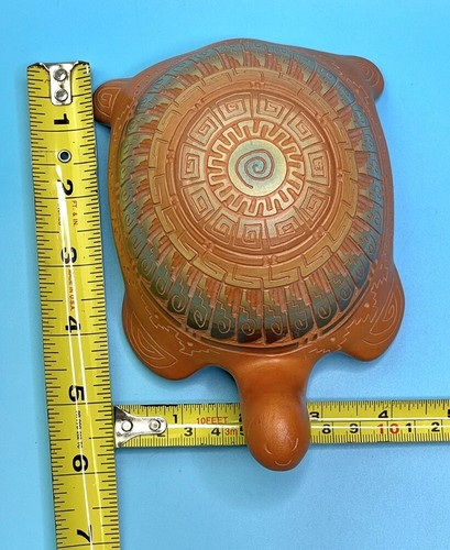 Navajo Clay Handmade Native Indigenous American Turtle By Vanessa Charlie Diné - 第 11/11 張圖片