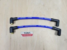 10mm Ton's Performance Harley Davidson FXR 82-00 Ignition Spark Plug Wires Blue
