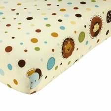 Jungle Tales Polka Dot Crib Sheet by NoJo