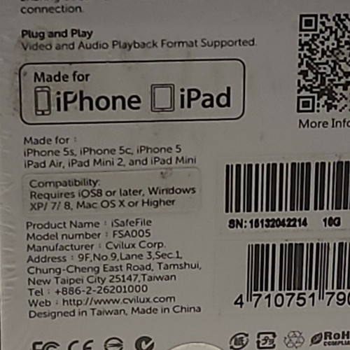iSafeFile File Protector for iOS Device 16GB NEW! SEALED - Picture 6 of 6