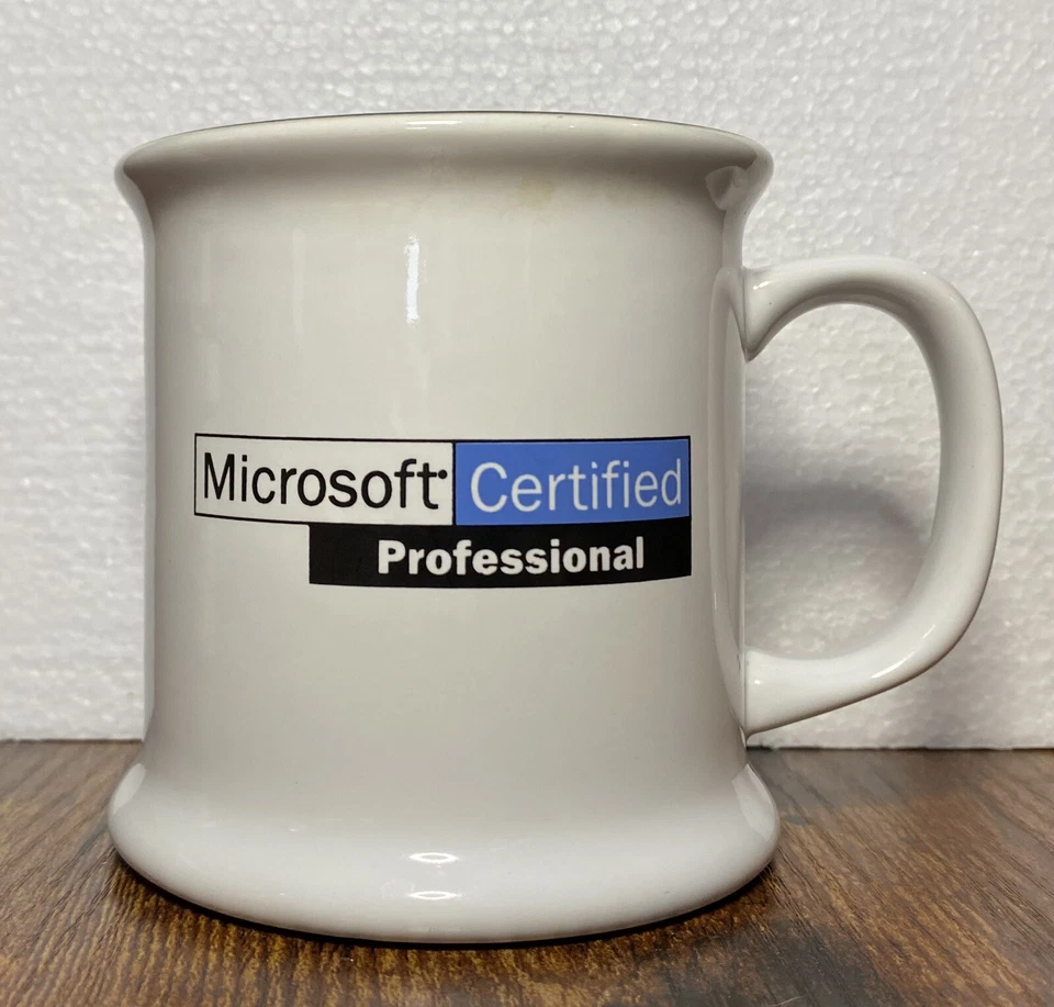 Original Microsoft Certified Professional Ceramic Mug 12 Oz Capacity 3.75” - Image 2 of 4