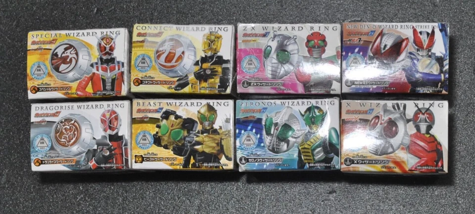 Pistola Espada Kamen Rider Wizard DX Wizar + Anillo Mago Bandai Japón 8 piezas sin usar Foto 4 de 4