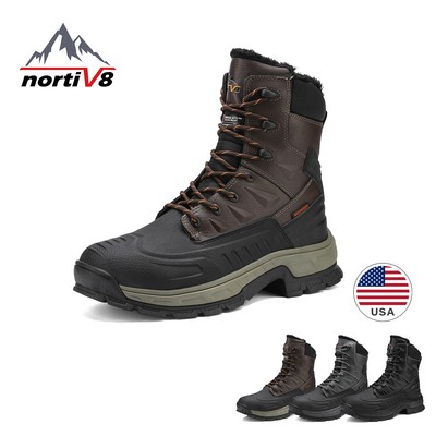 nortiv 8 men's insulated waterproof hiking winter snow boots