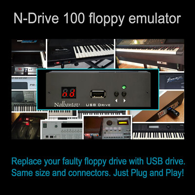 Nalbantov USB Floppy Disk Drive Emulator N-Drive 100 for Ensoniq SD-1 + OS 4.1