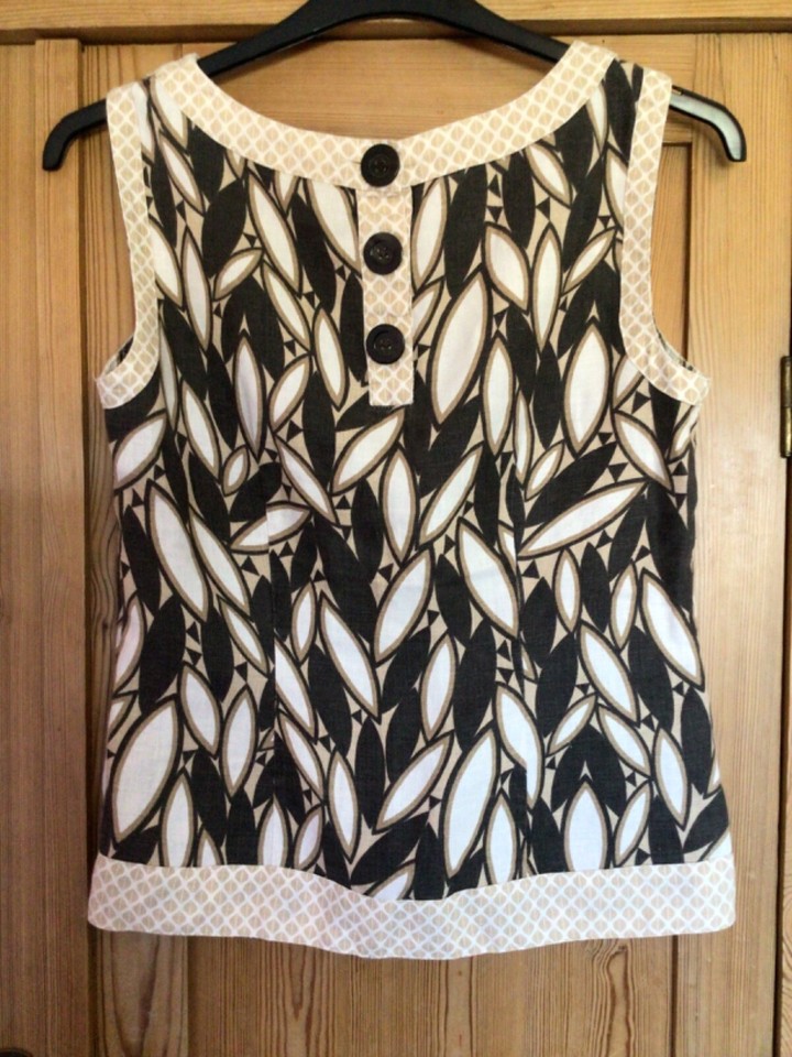 NEXT LADIES LINEN GEOMETRIC SUMMER TOP 12 eBay