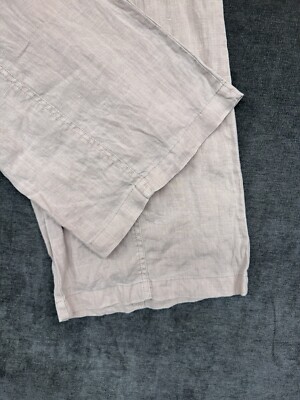 Nicole miller New York women's 6 linen wide leg pants with