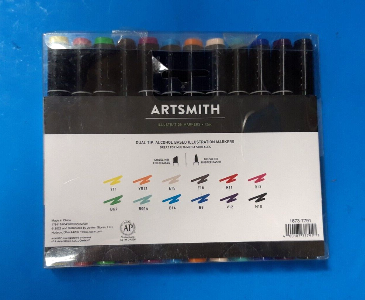 ARTSMITH, 1873-7791, ILLUSTRATION MARKERS, MULTI,DUAL TIP ARTSMITH, 1873-7791, ILLUSTRATION MARKERS, MULTI,DUAL TIP