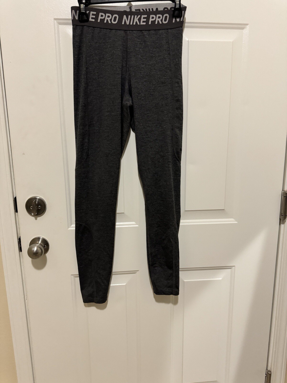 Nike Pro Dri-Fit Womens Gray Leggings Size M Medium Workout Running Yoga