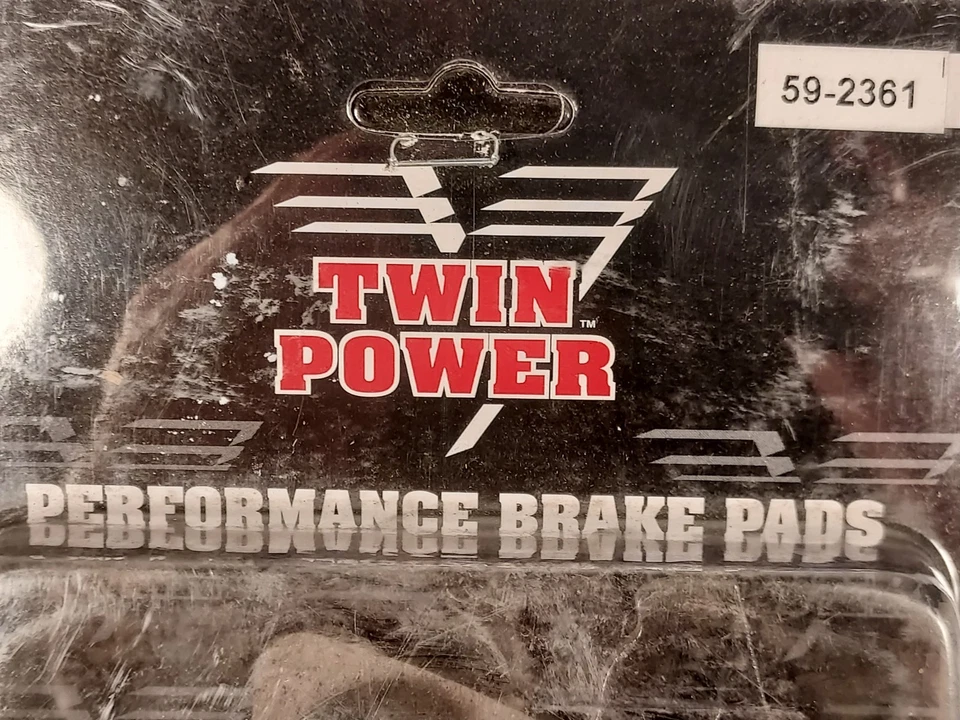 Pastillas de freno orgánicas Twin Power 59-2361 para 00-07 Softail se adapta a Dyna XL Foto 2 de 4