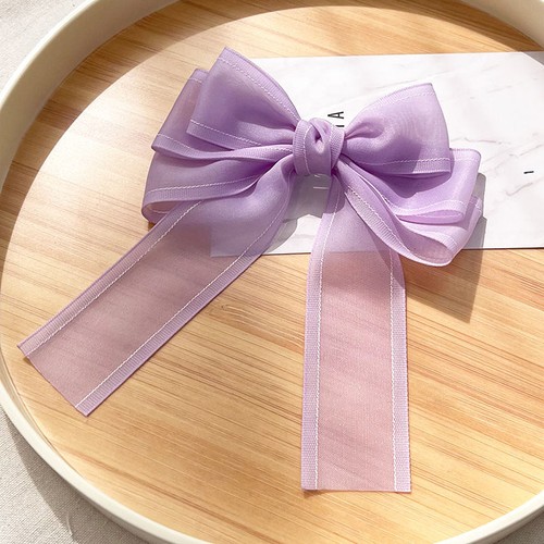 Hairpin Bow Mesh Ribbon Fashion Barrettes Hair Accessories Hair Clip - Picture 16 of 19