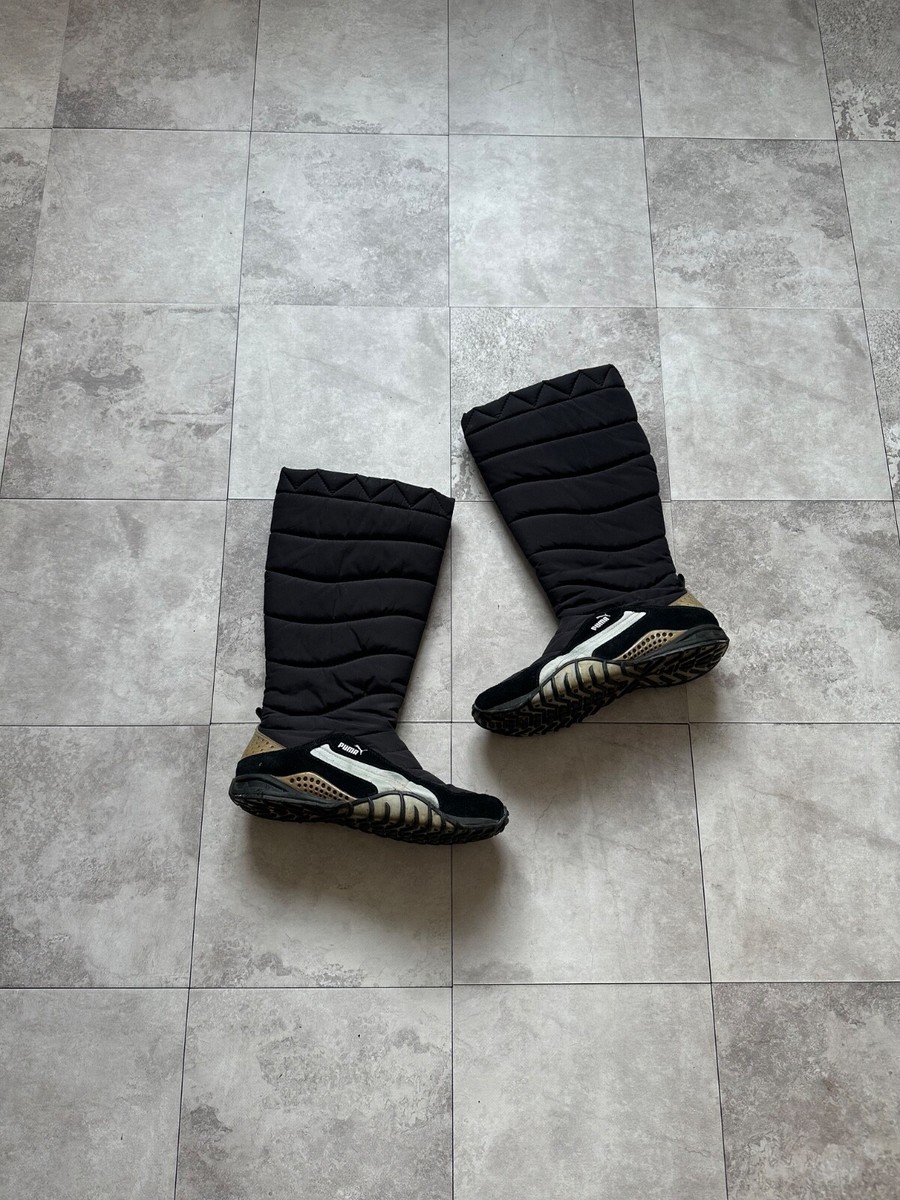 Vintage Puma High Knee Y2K Archive Biker Riding Boots Mostro Vibe