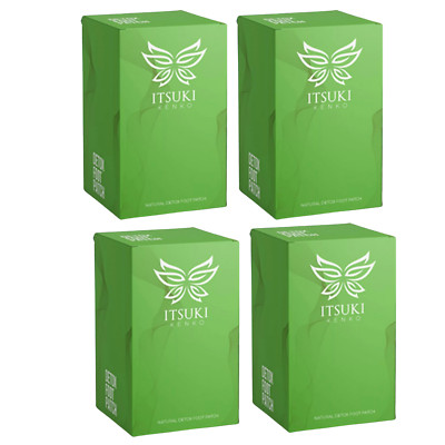 4 X Itsuki Kenko Natural Detox Foot Patches 50 Pcs Deep Herbal Cleansing Toxin