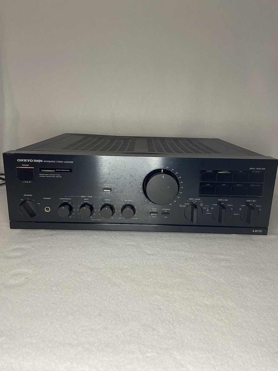 Onkyo A-8170 Integrated Amp TESTED AND WORKS GREAT! | eBay Onkyo A-8170 Integrated Amp TESTED AND WORKS GREAT! | eBay