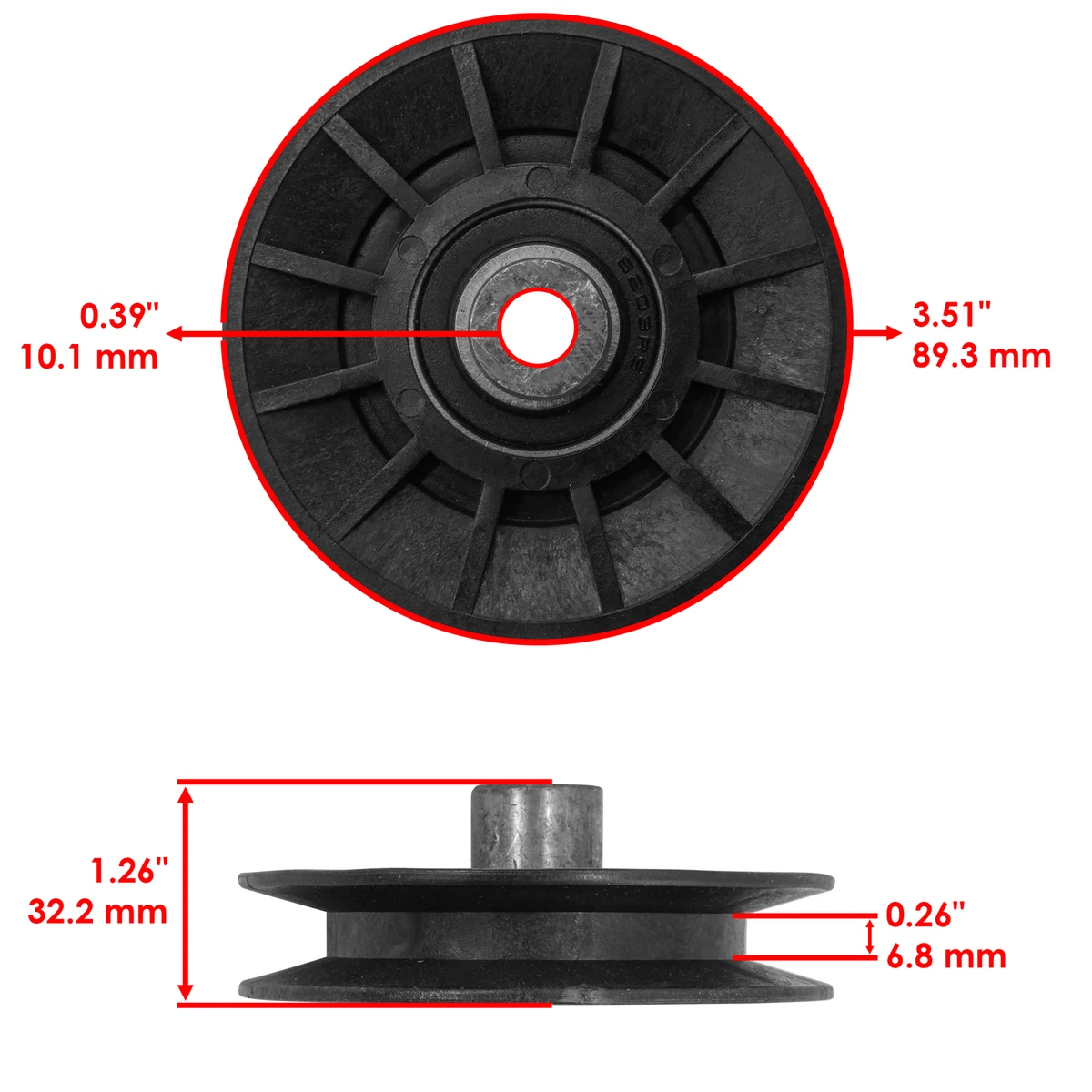 V-Idler Pulley For Husqvarna Craftsman Ayp 532194326 532194226