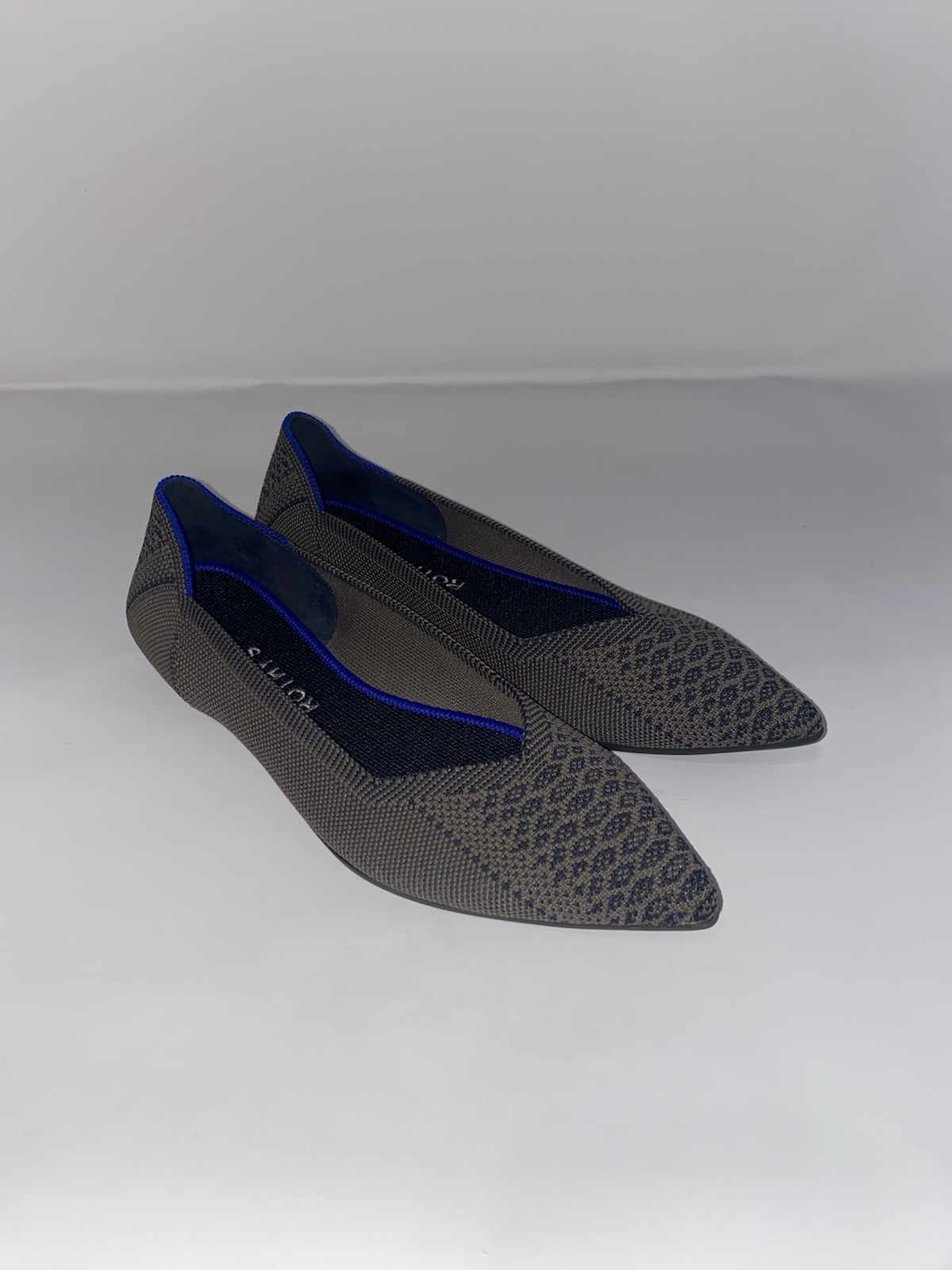 Womens Rothys The Point Walnut Python Snake Slip … - image 3