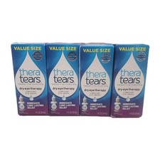 Lot of 4 TheraTears 1 fl oz Eye Drops Eye Lubricant EXP: 04/2026