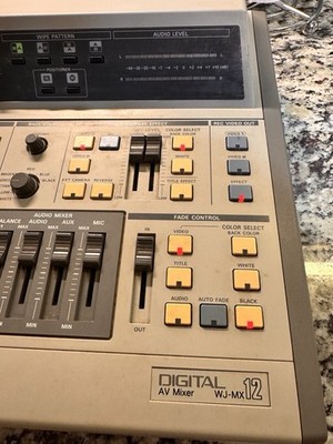 Panasonic WJ-MX12 デジタルAVミキサー 通電確認済 Panasonic WJ-MX12 Digital AV Mixer Video Switcher TBC Broadcast