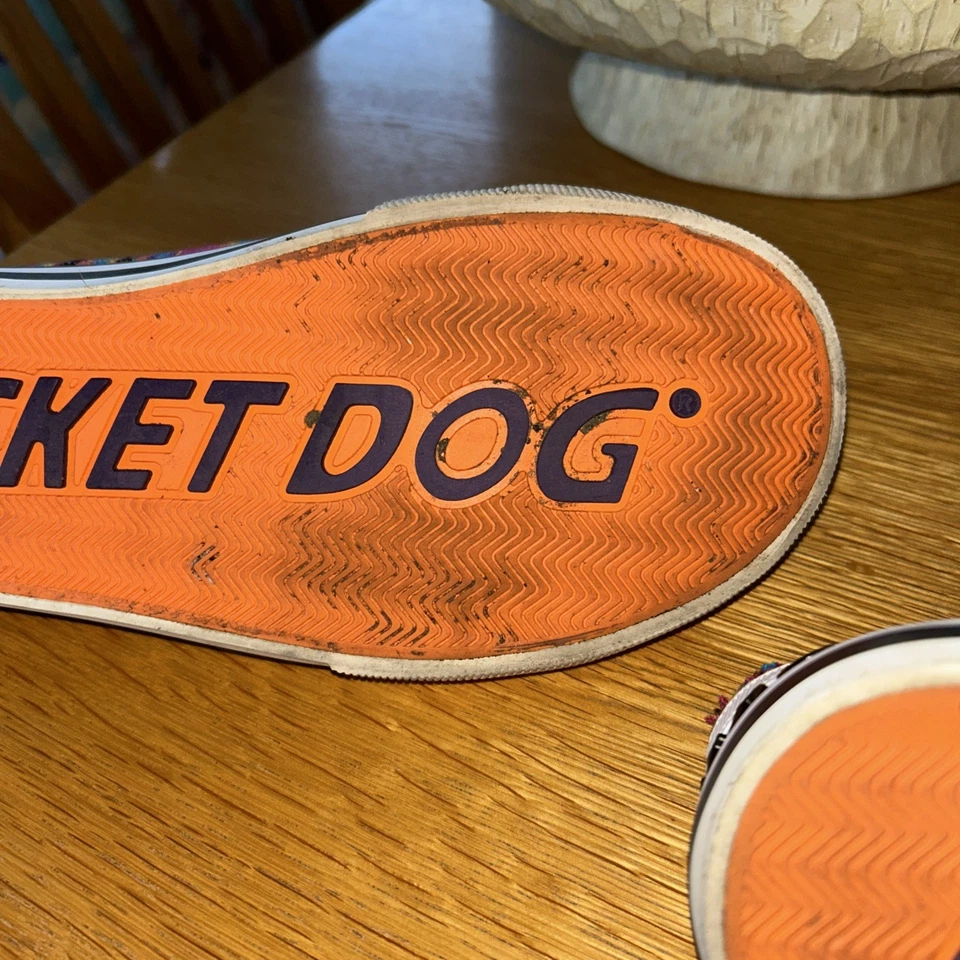 Rocket Dog Trainers Jazzin Rainbow Plush Foam Comfort Canvas Plimsole UK 7 - Image 3 of 4