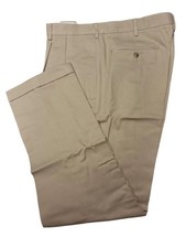 Lands' End Men's Traditional Fit Pleated Front Chino Pants 30" Inseam NWOT