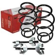 2x MAGNUM Fahrwerksfeder Hinten + Federspanner für VW GOLF VI 2.0 04.09-11.12