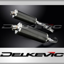 HONDA CBR1000F 1987-1999 Echappement Silencieux 2x 350mm Ovale Carbone