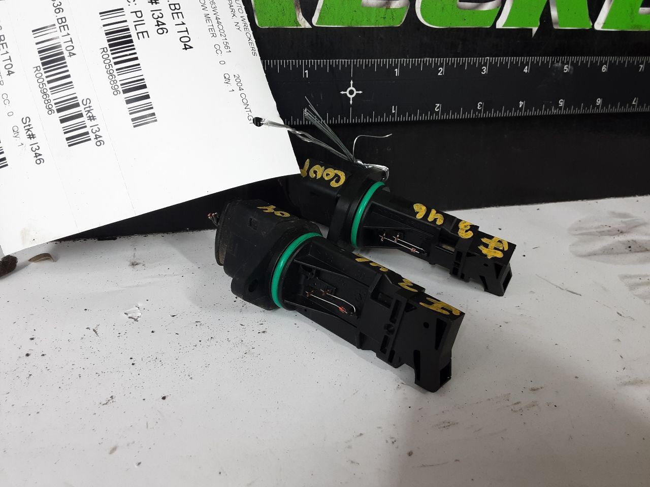 Bentley Continental GT 2004 Mass air flow sensor P/N 596896