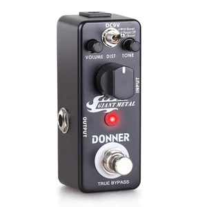 🎸 Les effets de distorsion du boost métallique géant Donner Pédale 3 Modes Vrai contournement
