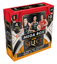 2025 Panini Select Basketball WNBA Cards Hobby Mega Box - 6 Green Ice Prizms 🔥