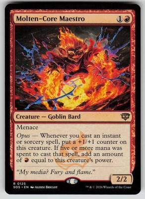 Molten-Core Maestro Rare Secrets of Strixhaven 125 MTG Near Mint 2026