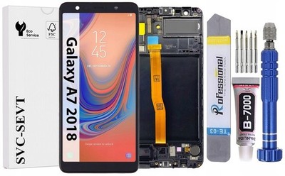 Original OEM Für Samsung A7 A750 Display LCD Bildschirm Rahmen