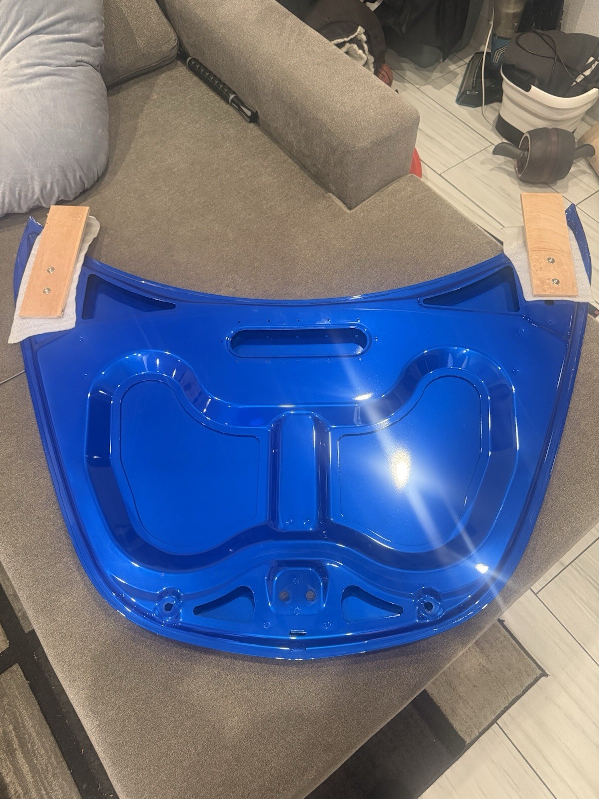 2019 2020 2021 McLaren 600LT Front Hood Bonnet Shell PAnel OEM “Vega Blue”