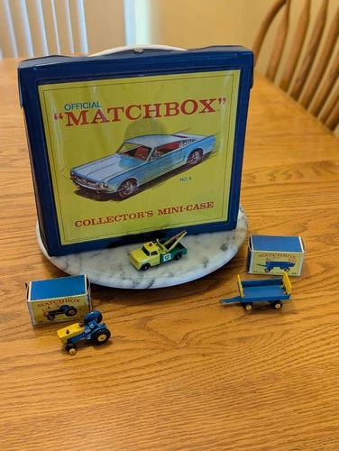 Vintage Matchbox Lesney 1967 -3 Diecasts & 2 Original Boxs-Collector's Mini-Case