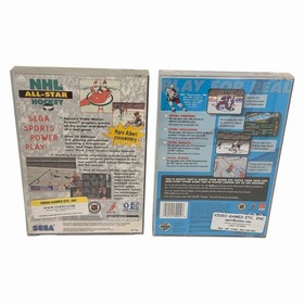 NHL Powerplay 96 & NHL All-Star Hockey (Sega Saturn) Complete w/ Man + Reg Card