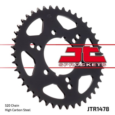 JTSPROCKETS Kettenrad JTR1478.40 Hinten Kohlenstoffstahl