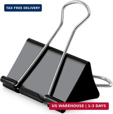 Extra Large Binder Clips 2.4 Inch Length, Jumbo Binder Clips for Office 8 Pcs 
