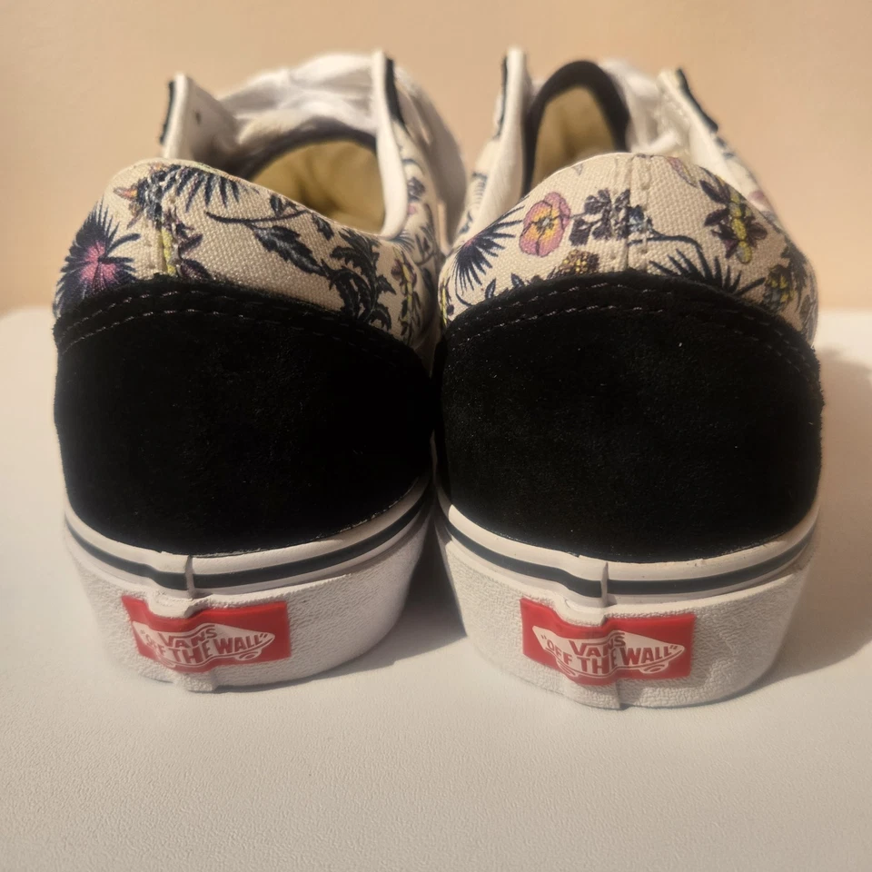 Zapatillas Vans Old Skool Paradise Floral Orquídea Blanco Verdadero Mujeres 9.5 Hombres 8 Foto 3 de 4