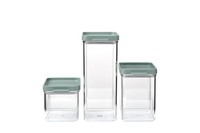 Mepal Vorratsdosen 3Er-Set Luftdicht Stapelbar 700/1100/2000 Ml Nordic Sage