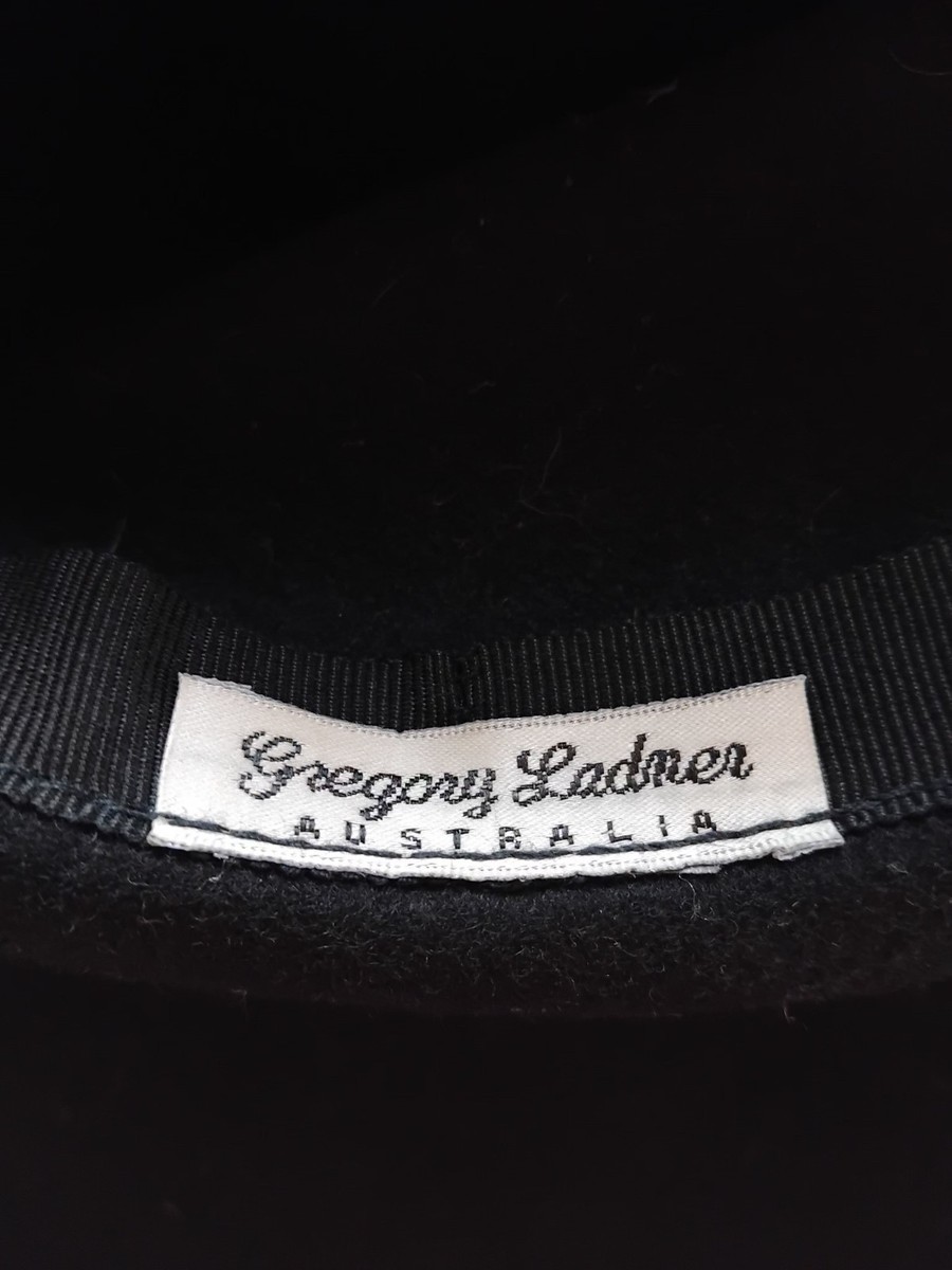 Gregory Ladner Australia hat ~ black vintage wide brimmed felt wool hat View 3