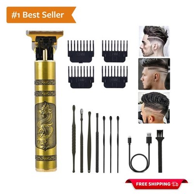 Lightweight Professional Cordless Hair Trimmer & Beard Shaver - Ergonomic Grip