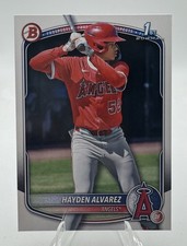 2025 Hayden Alvarez Bowman Prospect Los Angeles Angels BP-12 ⚾️