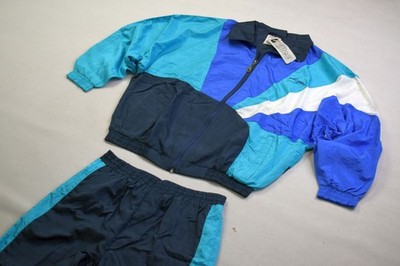 Killtec Trainings Sport Anzug Vintage Jump Suit Jogging Nylon Glanz London S NEU
