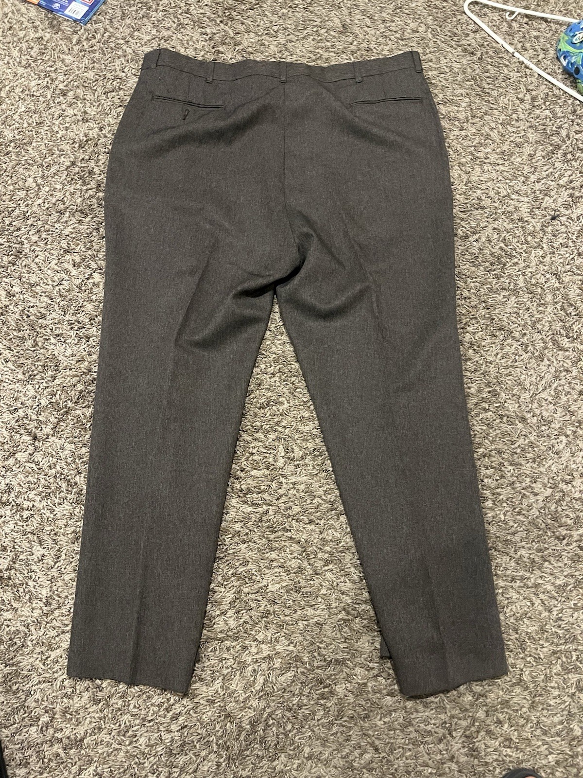Brown Black Flax Slacks Size 42x29 Comfort Fit Casual Pants