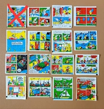 20 TIPI TIP (Tipitip) bubble, chewing gum inserts / wrappers / Kaugummibilder