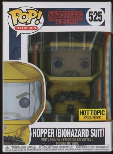 Funko Pop! TV Stranger Things HOPPER (BIOHAZARD) #525 Hot Topic Exclusive BW1