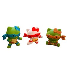 Teenage Mutant Ninja Turtles Hello Kitty McDonald's Happy Meal Toys Set of 3