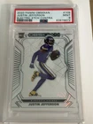 2020 Obsidian Electric Etch Contra RC Justin Jefferson PSA 9 Vikings