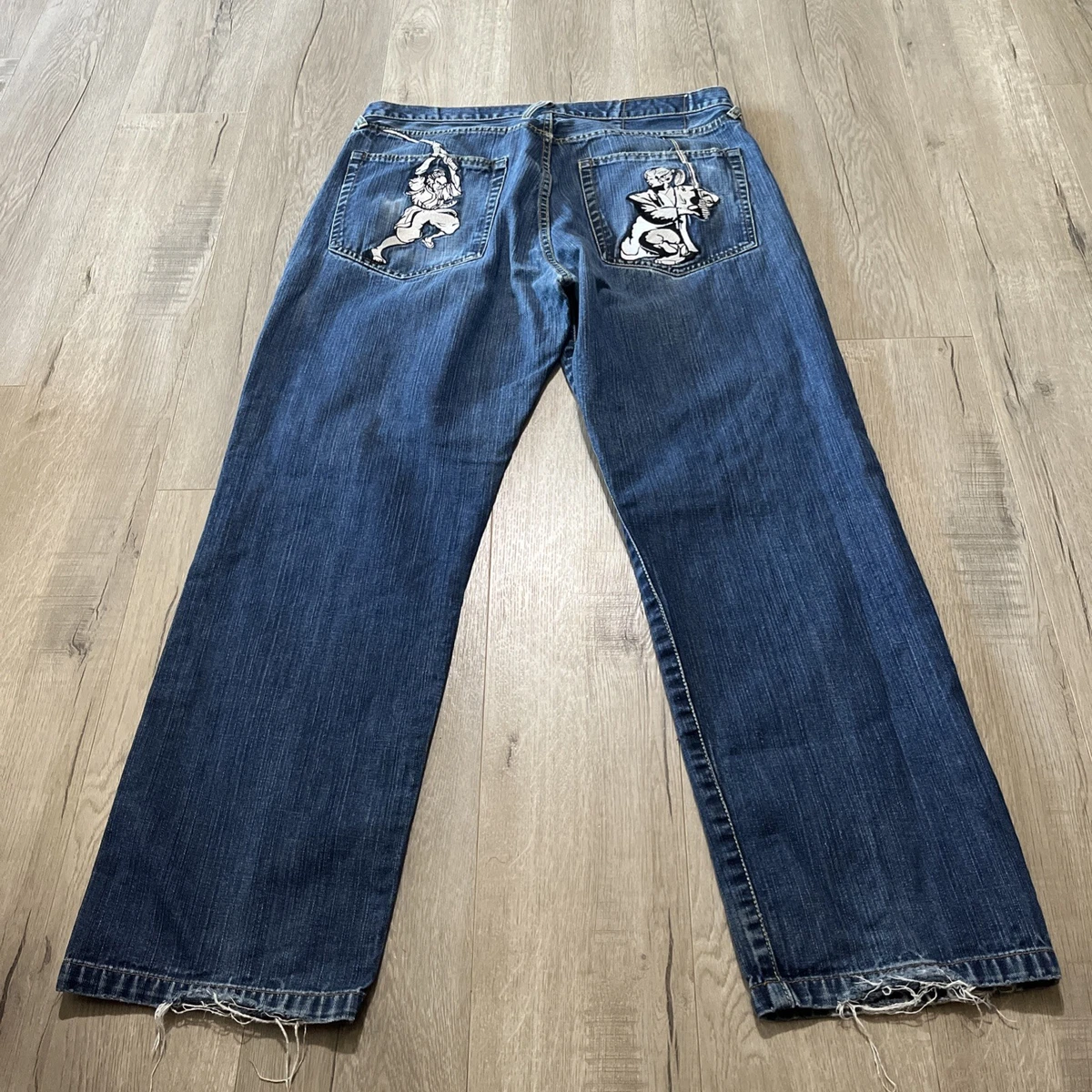 EVISU Regular Size 38 Size Jeans for Men in 32 Inseam for sale | eBay