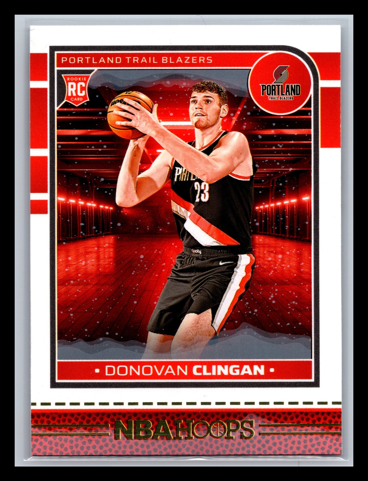 Donovan Clingan Rookie Portland Trail Blazers 2024-25 Hoops Winter #237