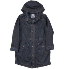 Levi's x Robert Geller Rinsed Selvedge Denim Hooded Parka Coat L Made in USA